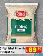 ÇİFTÇİ İTHAL PİLAVLIK PİRİNÇ 2 KG